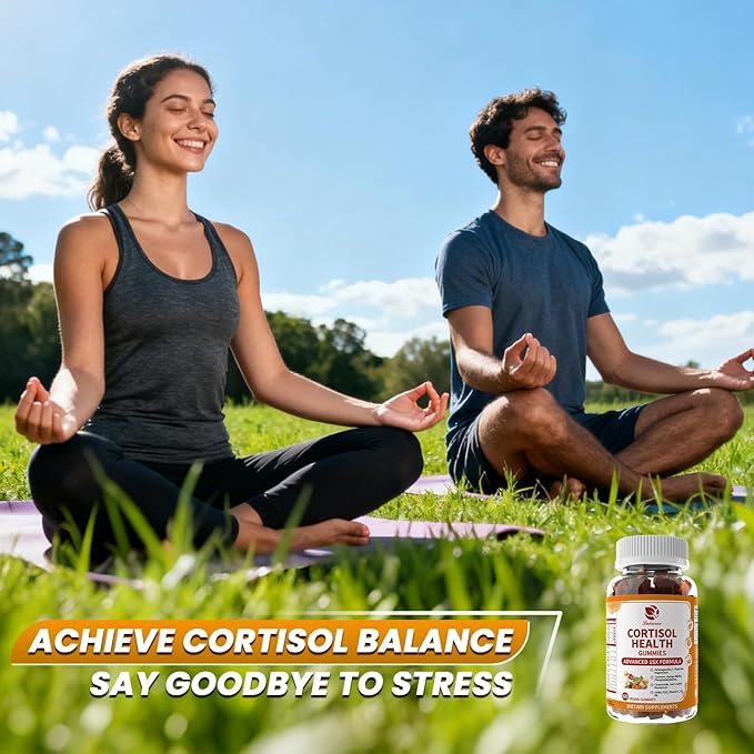 Lukaree Cortisol Supplements for Women &amp Men 15 in 1 Cortisol Reducer Manager Cortisol Calm Gummies with Ashwagandha Magnesium L-theanine GABA - for Mood Focus Sleep - Vegan Sugar Free 2 P