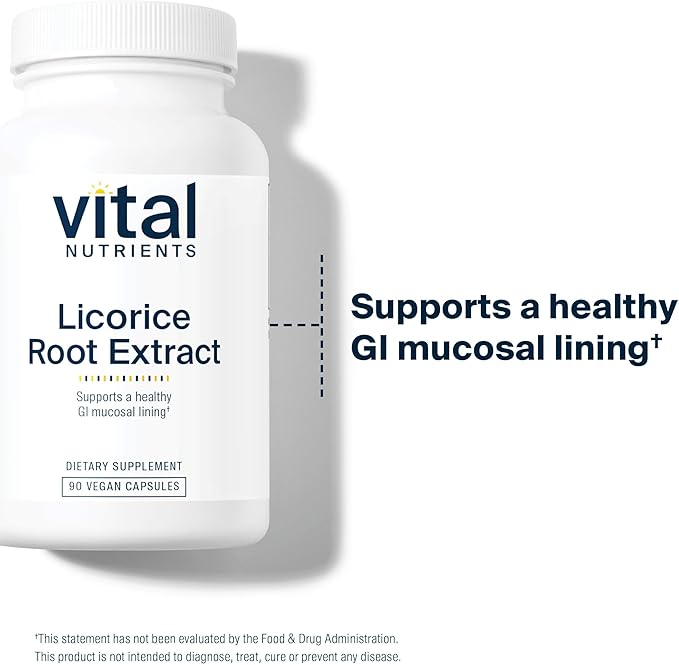 Vital Nutrients - Licorice Root Extract - Herbal Immune Support - Adrenal Support - 90 Vegetarian Capsules per Bottle - 400 mg