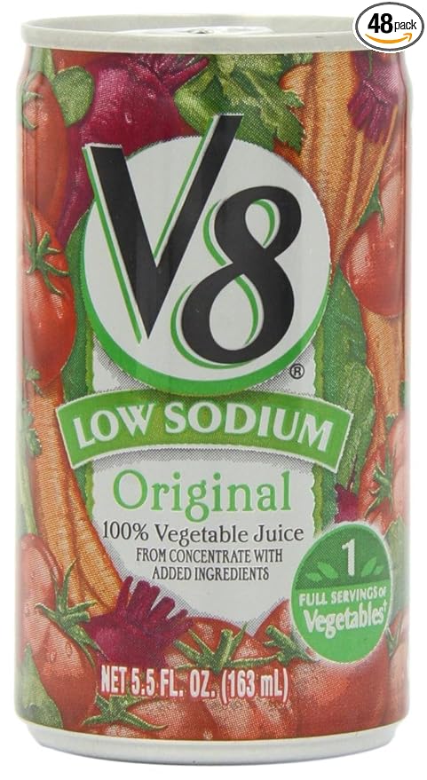 Juice V8 Low Sodium High Cone 5.5 Ounce