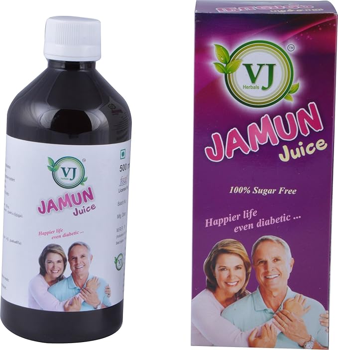 V.J.Herbals Jamun Juice (Purple Color 500 ml)