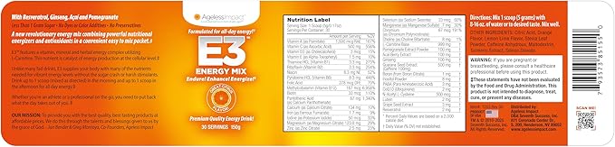 e3 Energy Drink Mix