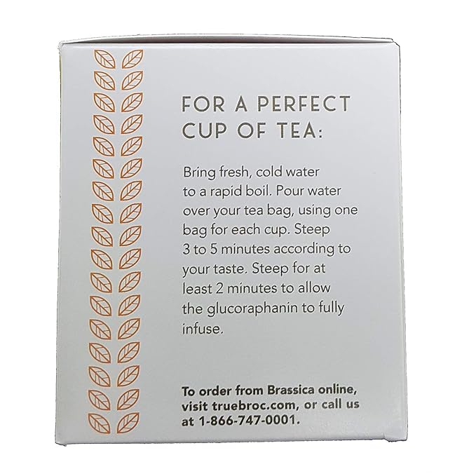 Brassica® DECAF. Green W/Lemon Tea W/sgs~ 6 Boxes (96 Tea Bags)