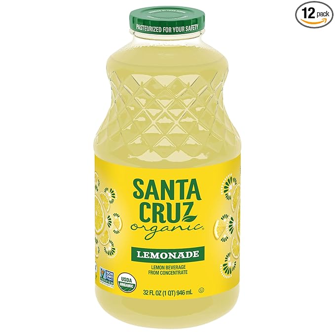 Santa Cruz Organic Original Lemonade 32 fl oz (Pack of 12)