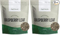 MagJo Naturals Red Raspberry Leaf (16 Oz) Dried leaves Wild-Harvest herbal tea Cut &amp Sifted Packaged in USA resealable bag (Pack of 2)