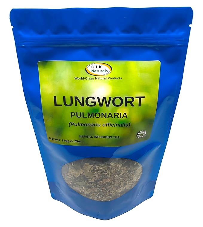 Lungwort Tea Herbal Infusion Pulmonaria Value Zip Lock (150g) Respiratory Support Tea