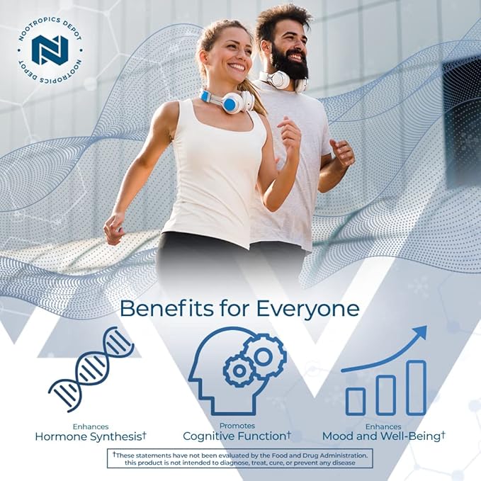 Nootropics Depot Pregnenolone Quick Dissolve Tablets | 5mg | Micronized | Mood Cognition &amp Hormone Support | 120 Count
