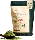 EVARA Moringa Powder Organic (12oz/ 340g) | 100% Pure &amp Organic Moringa Leaf Powder with Vital Nutrients | For Strong Immunity Natural Energy &amp Skin Health | Vegan Gluten Free | GMP &amp US