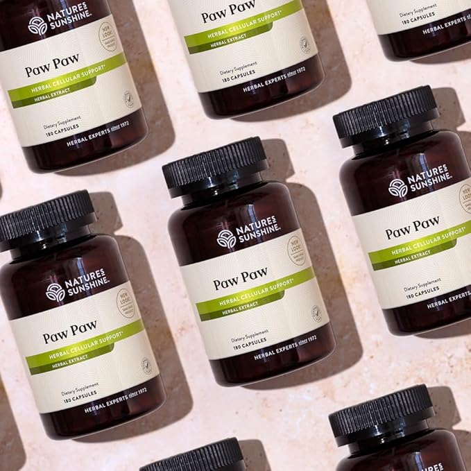 Nature's Sunshine Paw Paw Cell-Reg 180 Capsules | Contains over 50 Acetogenins to Modulate ATP Production and Blood Supply