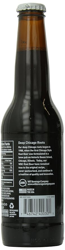WBC/Goose Island Craft Soda Root Beer 12 Ounce (Pack of 4)
