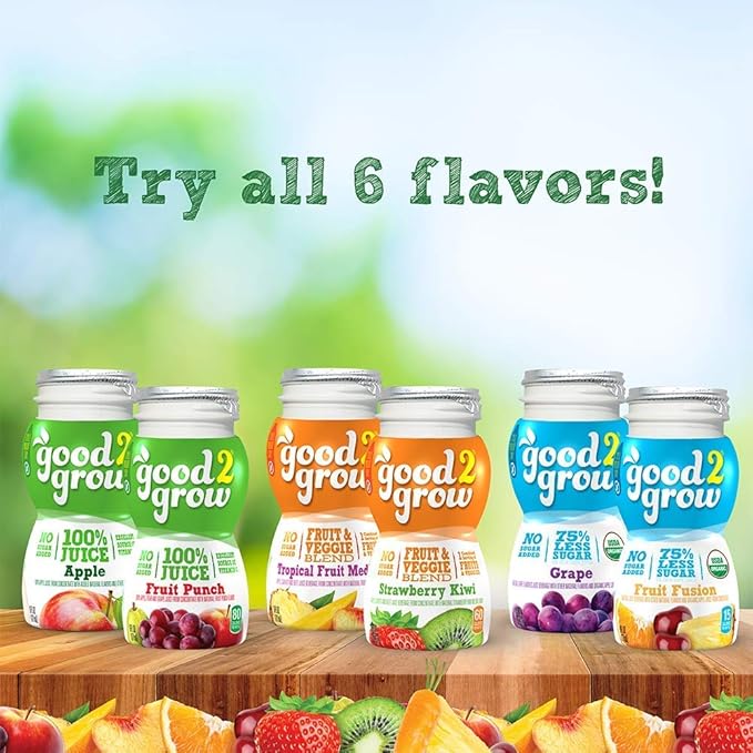good2grow Avengers Collector 6 Pack 100% Apple Juice 6-pack of 6-Ounce Spill Proof Character Top Bottles Non-GMO with no Sugar Added and Excellent Source of Vitamin C Character Tops May Vary