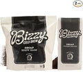 Bizzy Cold Brew Coffee | Decaf Bundle | Coarse Ground Coffee + Brew Bags | Micro Sifted | Specialty Grade | 100% Arabica | 1 LB and 12ct Brew Bags