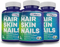 VitaMed Hair Skin &amp Nails – Biotin 5000 mcg Collagen OptiMSM Keratin Hyaluronic Acid &amp Silica | Supports Hair Growth Radiant Skin Strong Nails | Halal Non-GMO Gluten-Free – 180 Beauty