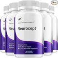 Neurocept Supplement Capsules – All Natural Maximum Strength Formula Focus &amp Memory Support (5 Pack – 300 Capsules)