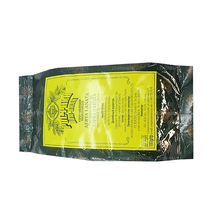 Mlesna Polpala Pure Ceylon Herbal Tea 100g Health Drink (Aerva Lanata) X 05 Pack