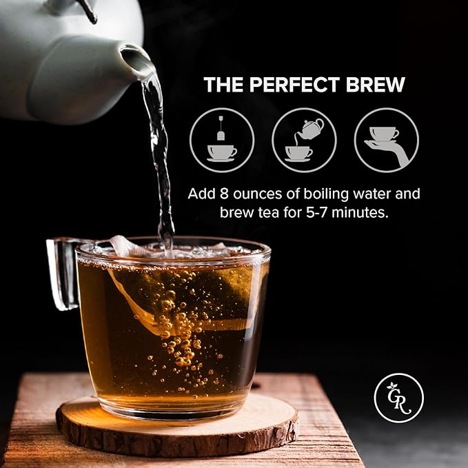 Gourmet Royale Spearmint Tea 100 Count Sustainable Tea Bags Caffeine &amp Sugar Free Resealable Pouch Refreshing &amp Natural Grown in Sri Lanka (Pack of 1)