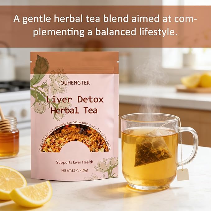 Organic Herbal Tea: Milk Thistle Dandelion Chrysanthemum &amp Goji Blend 8 Natural Ingredients for Daily Wellness Caffeine-Free Loose Leaf Tea