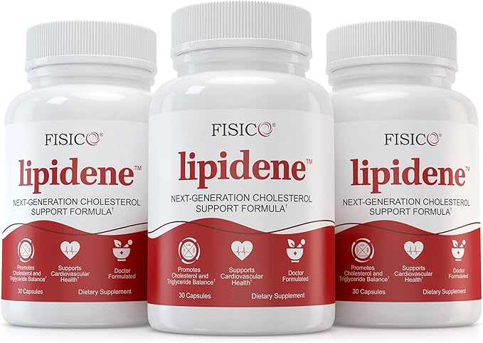 Cholesterol Support &amp Heart Health Supplement – Lipid Balance Cardiovascular Function Heart Health Circulation and Arterial Wellness. Contains Bergamot &amp Olive Fruit Extract – 30 Capsules