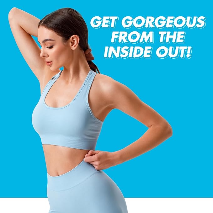 Yes You Can! Collagen Capsules Dietary Supplement to Promote Healthy Hair Skin and Nails 290 mg Bovine Collagen Vitamin A Vitamin D3 Zinc and Copper 30 Capsules
