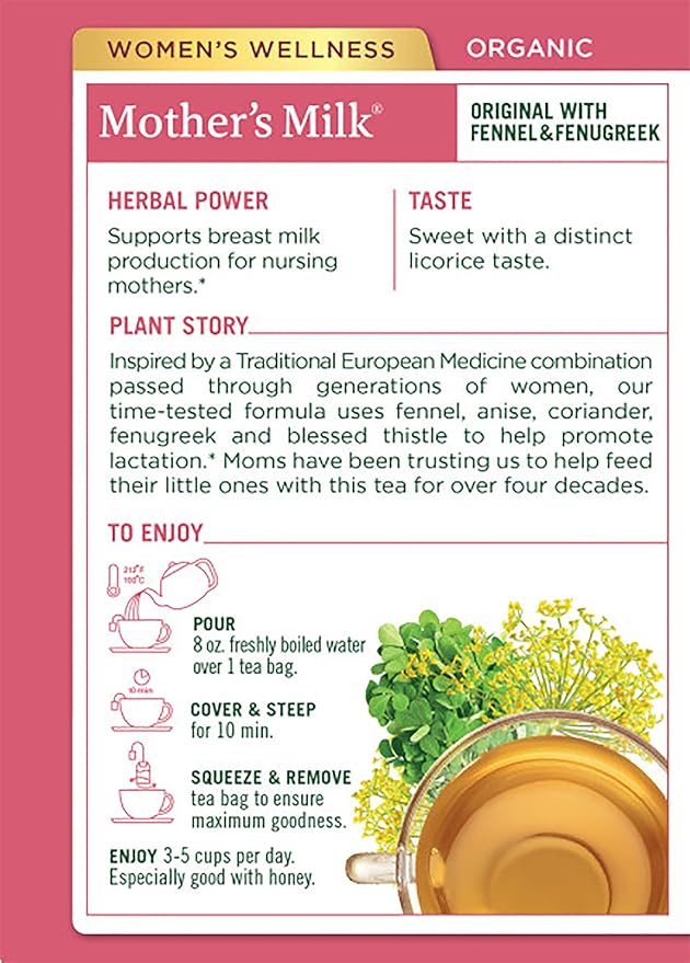 TRADITIONAL MEDICINALS HERB TEAOG1MOTHER'S MLK 16 BAG (Pack of 4)