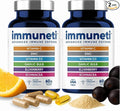 Immuneti Advanced Immune Support – Doctor Formulated 6-in-1 Daily Immunity Supplement – Made in USA – With Vitamin C D3 Zinc Elderberry Garlic &amp Echinacea - Vital Nutrients &amp Antioxidants