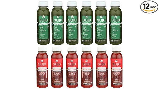 Generic- Juice Gut Health Berry Lemon(6 Pack) and Mighty Dozen Bundle(6 Pack) 12FO 12- Pack