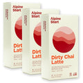 Alpine Start Instant Coffee Original Blend Medium Roast - Individual Powder Mix From High Altitude Arabica Coffee Beans - Hot or Cold Brew for Home Travel Camping Hiking Backpacking (Dirty Chai La