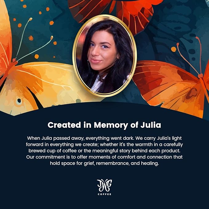 Love This for Us! Coffee - Julia’s Signature Dark Roast Coffee - Dark Roast with Robust Full-Bodied Taste - Brew Created in Memory of Julia for Roadside Safety Awareness - Ground Coffee - 12oz