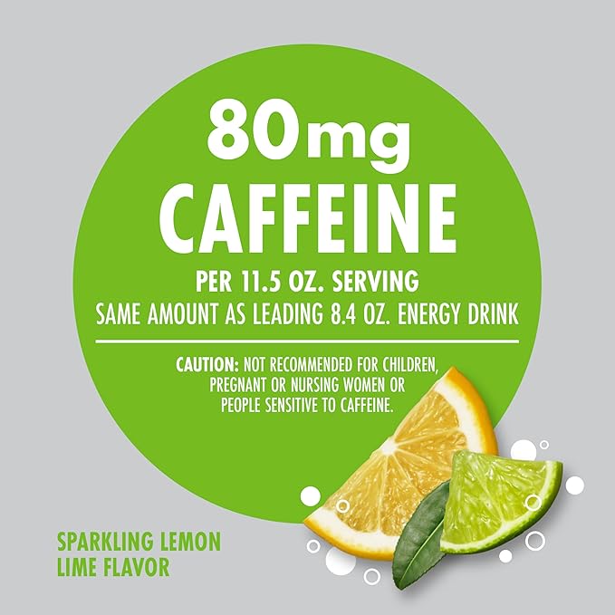V8 +ENERGY Lemon Lime Energy Drink Made with Real Vegetable and Fruit Juices 11.5 FL OZ Can (6 Packs of 4)