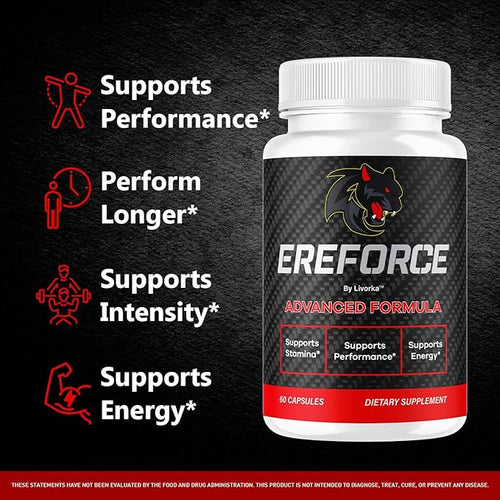 (3 Pack) Ereforce - Ereforce Capsules Advanced Daily Formula Premium All Natural Ingredients- Maximum Strength EreforcePills Support Reviews for Overall Health and Wellness 180 Capsules for 3 Months