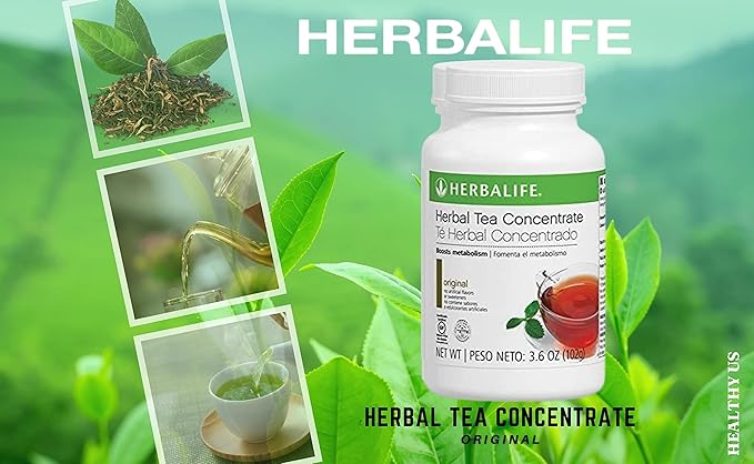 Original Herbal Tea Concentrate by HERBALIFE: Gluten-Free Kosher Certified and No Artificial Flavors or Sweeteners - 3.6 Oz. (102g)