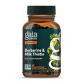 Gaia Herbs Berberine &amp Milk Thistle - Milk Thistle &amp Berberine Supplement with Ginger Root - Supports Liver Health* - Vegan Gluten-Free Dairy-Free Non-GMO Project Verified - 60 Capsules