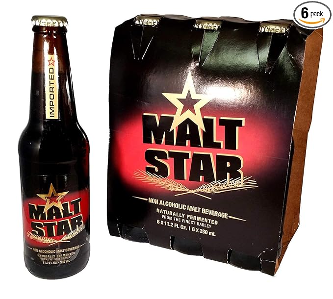 Malt Star - Nonalcoholic Malt Beverage 6x11.2 Fl. Oz.