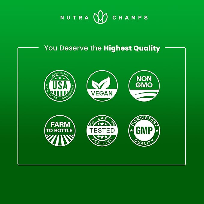 NutraChamps Super Greens Powder Premium Superfood | 20+ Organic Green Veggie Whole Foods | Alfalfa Spirulina Chlorella &amp More | Antioxidant Digestive Enzyme &amp Probiotic Blends | Unflavored