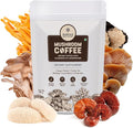 Mushroom Coffee | 6 Adaptogen Mushrooms | Premium Instant Coffee with Benefits of Lion's Mane Chaga &amp Turkey Tail for Better Focus Immune Support Energy Digestion &amp Skin | 30 Servings