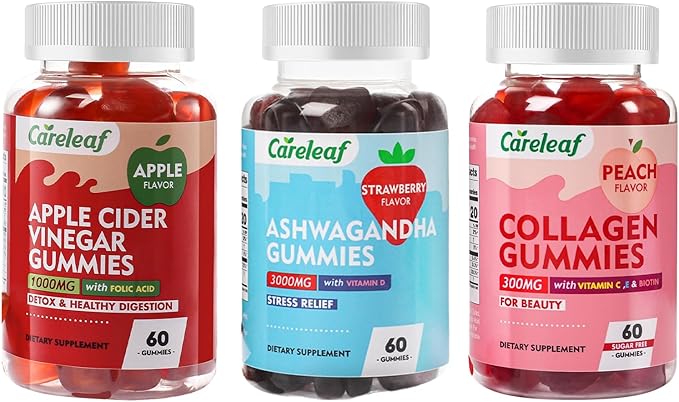 Collagen GummiesApple Cider Vinegar Gummies and Ashwagandha Gummy