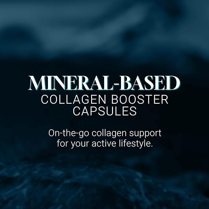 Living Silica ORGONO Mineral-Based Collagen Booster Capsules | Silica-Based | Supports Collagen &amp Elastin for Joint &amp Bone Support Glowing Skin Strong Hair &amp Nails | 120 Capsules