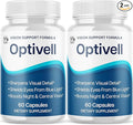 (2 Pack) Optivell Eye Capsules Official Optivell Eye Vitamin Pills with All Natural Ingredients Advanced Vision Formula Supplement Pills Supporting Ocular Health &amp Wellness Naturally (120 Capsul