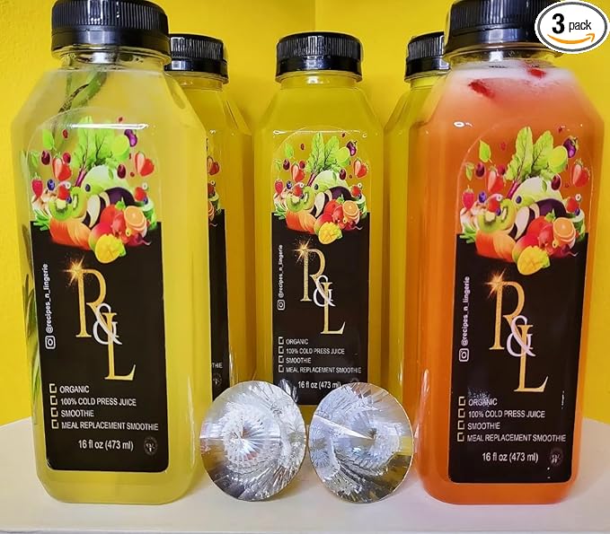 RL-Cold Pressed Juices (16oz Cold Pressed Juices-Pick Me Bihh-(Pick 3 or 4 of the following)-Carrot Broccoli Celery Spinach Kale Green Apple Blueberry Ginger Beets turmeric strawberry Or