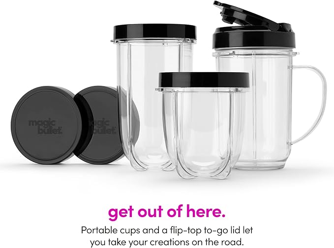 Magic Bullet Blender Small Silver 11 Piece Set