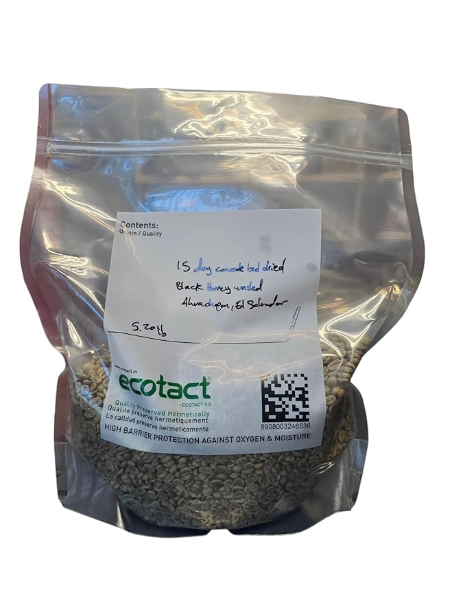 Tesoros Del Pais Green Unroasted Coffee Beans Ahuachapan El Salvador Single Estate High Elevation (Honey washed 5 lb)