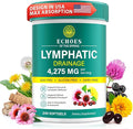 Lymphatic Drainage Supplements 4275mg Lymph System Support Supplement for Women &amp Men Daily Wellness Support 21-in-1 Herbal Blend with Echinacea Dandelion Burdock Turmeric &amp More 240 So