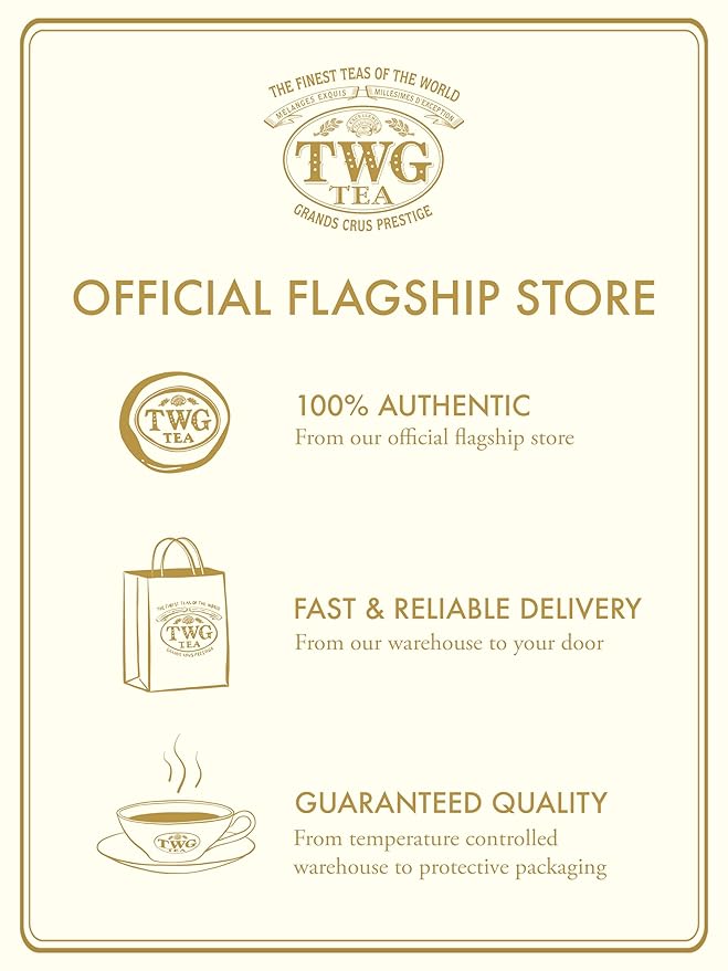 TWG Tea | Moroccan Mint Tea | Green Tea | Spearmint Leaves | Haute Couture Tin 120g | Gift Set