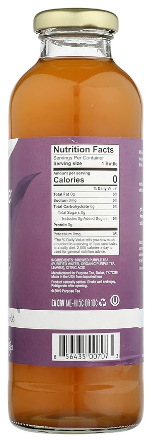 Purpose Tea Simply Purple Unsweetened Tea 16 FZ
