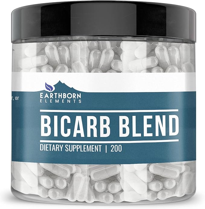 Earthborn Elements Bicarb Blend 200 Capsules Pure &amp Undiluted No Additives