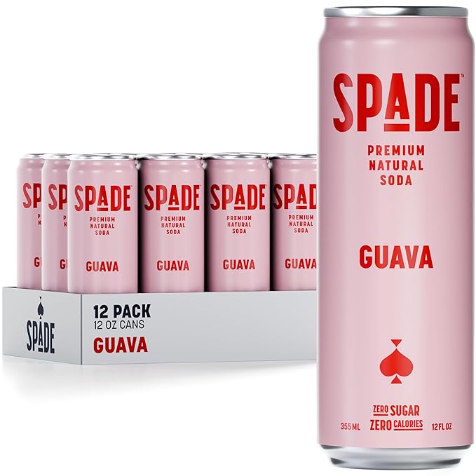 Spade Guava Soda 12 fl oz (Pack of 12)