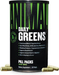 Animal Daily Greens Pill Packs - Kale Wheat Grass Alfalfa &amp More - Convenient Prebiotic and Probiotic Superfood Blend for Superior Digestion Gut Health and Immunity For Men &amp Women - 30 Da