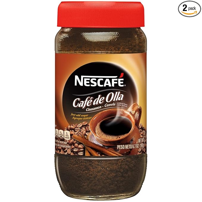 Nescafé Café De Olla Instant Coffee Cinnamon 6.7 Ounce Jar (Pack of 2)