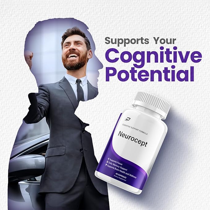 Neurocept Supplement Capsules – All Natural Maximum Strength Formula Focus &amp Memory Support (5 Pack – 300 Capsules)