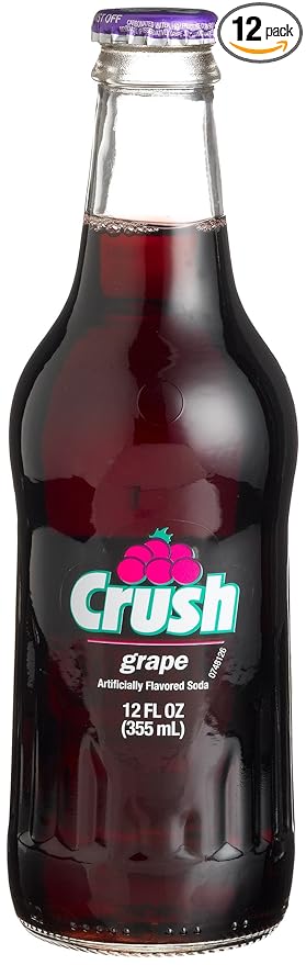 Crush GRAPE CRUSH LONGNECKS -  12 Fl Oz (Pack of 12)