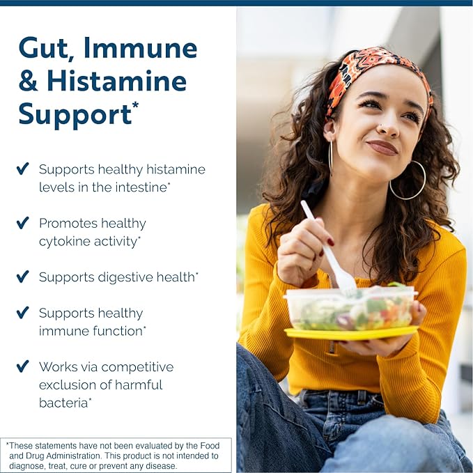 Researched Nutritionals Multi-Biome - Dual-Action Probiotics for Women &amp Men - Spore + Live Strain Formula with Delayed-Release Capsules for Gut Health Histamine &amp Immune Support (30 ct)